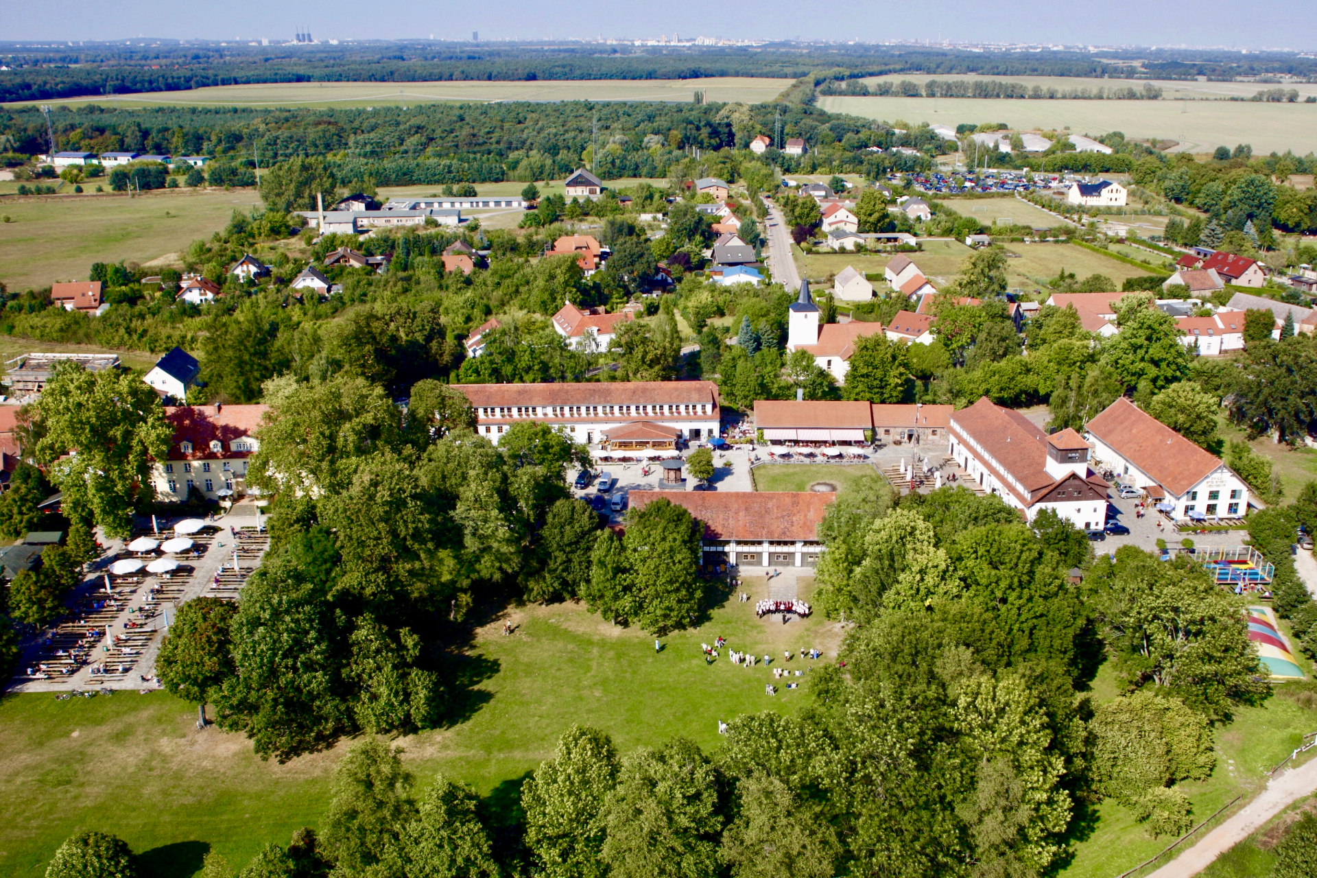Schloss Diedersdorf at golden hour
